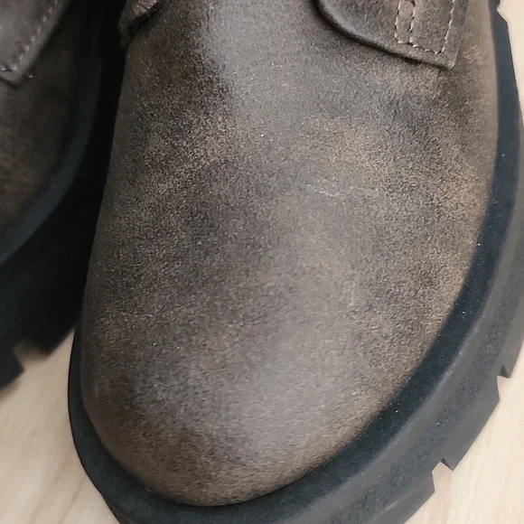 Madden NYC Faux Leather Buckle Combat Boots - Picture 12 of 13